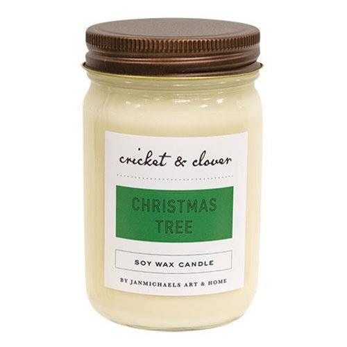 Christmas Tree Soy Mason Jar Candle 12 oz