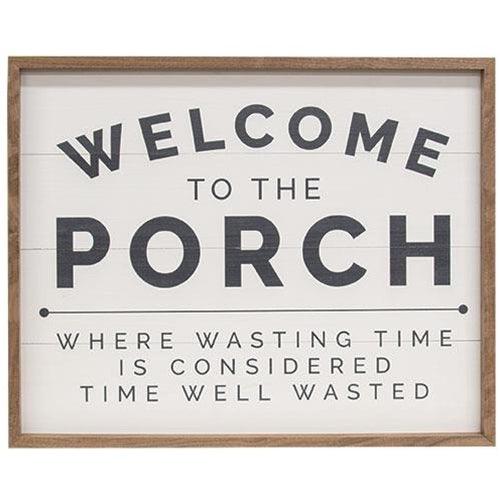 Welcome to the Porch Framed Print 20x16 - The Fox Decor