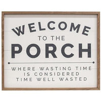 Welcome to the Porch Framed Print 20x16 - The Fox Decor