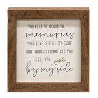 You Left Me Beautiful Memories Framed Print 4 Sq - The Fox Decor