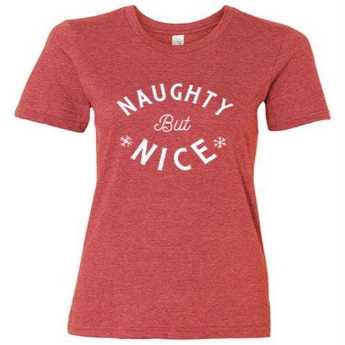 Naughty But Nice T-Shirt Heather Red XL - The Fox Decor