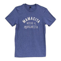 Mamacita Needs A Margarita T-Shirt Heather Blue Medium - The Fox Decor