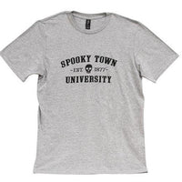 Thumbnail for Spooky Town University T-Shirt Heather Gray XL - The Fox Decor