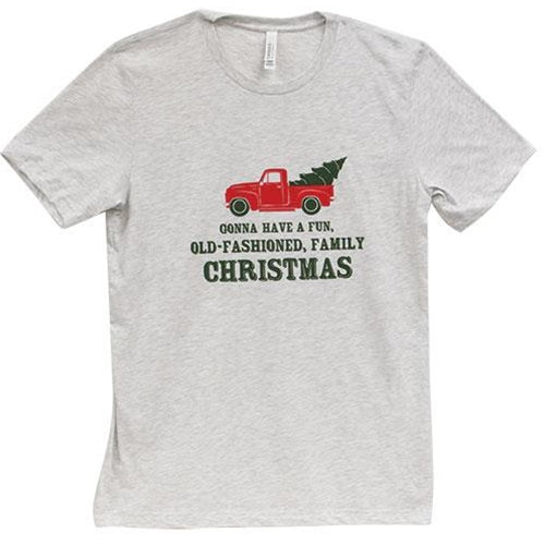 Old Fashioned Family Christmas T-Shirt Ash XL