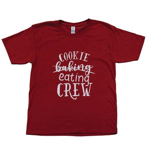Cookie Baking Eating Crew Youth T-Shirt Cardinal Youth Large