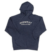 Thumbnail for Midwest State of Mind Sweatshirt Classic Heather Navy Large - The Fox Decor