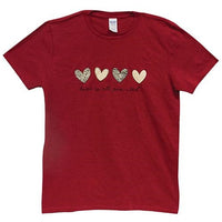 Thumbnail for Love Is All You Need T-Shirt Antique Cherry Red Large