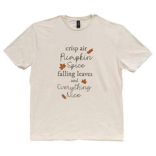 Crisp Air Pumpkin Spice T-Shirt Natural XL - The Fox Decor