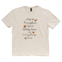 Crisp Air Pumpkin Spice T-Shirt Natural XL - The Fox Decor