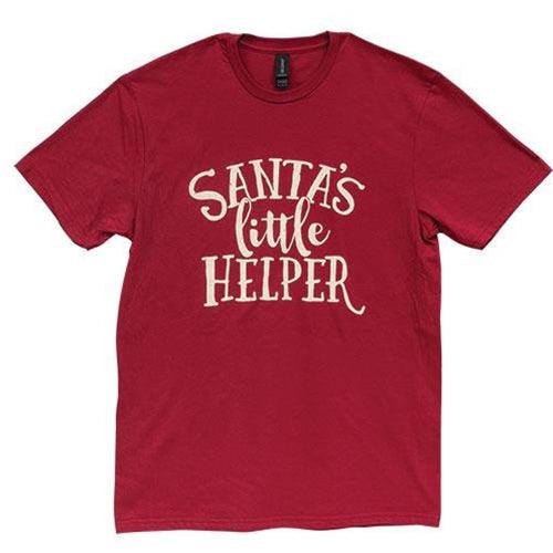 Santa's Little Helper T-Shirt Cardinal Red Medium - The Fox Decor