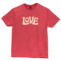 Thumbnail for Vintage Love T-Shirt Heather Red Large