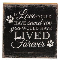 If Love Could Have Saved You Block 6 sq - The Fox Decor
