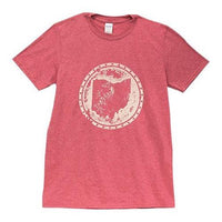 Distressed Ohio T-Shirt Heather Red Medium - The Fox Decor