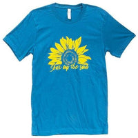 Soak Up the Sun T-Shirt Heather Deep Teal Large - The Fox Decor