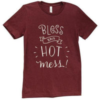 Bless This Hot Mess T-Shirt Large - The Fox Decor