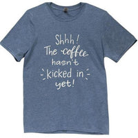 Thumbnail for Coffee Hasn't Kicked In T-Shirt Heather Indigo Small - The Fox Decor