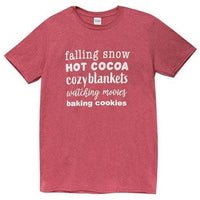 Thumbnail for Falling Snow T-Shirt XXL - The Fox Decor