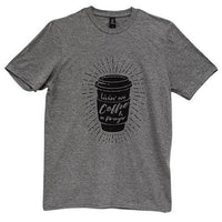 Thumbnail for Livin On Coffee & A Prayer T-Shirt Heather Graphite XXL