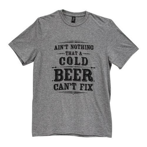 Ain't Nothing That A Cold Beer Can't Fix T-Shirt Heather Graphite XL - The Fox Decor
