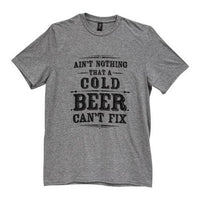 Ain't Nothing That A Cold Beer Can't Fix T-Shirt Heather Graphite XL - The Fox Decor
