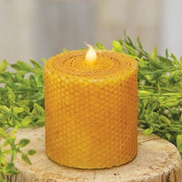 Wrapped Honeycomb LED Pillar 3 x 3 - The Fox Decor
