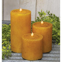 Wrapped Honeycomb LED Pillar 3 x 3 - The Fox Decor