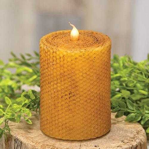 Wrapped Honeycomb LED Pillar 3 x 4 - The Fox Decor