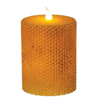 Wrapped Honeycomb LED Pillar 3 x 4 - The Fox Decor