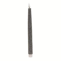 Black & White Chevron LED Taper 1125H - The Fox Decor