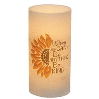 Sunflower LED PIllar 3x6 3 Asstd - The Fox Decor