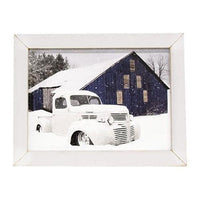 Thumbnail for White as Snow Truck Framed Print - The Fox Decor