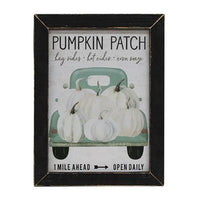 Thumbnail for Blue Truck Pumpkin Patch Framed Print
