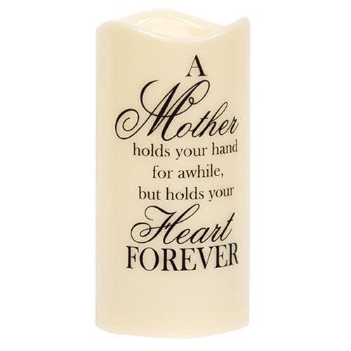 Mother Dad LED Timer Pillar 2 Asstd - The Fox Decor