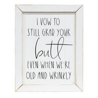 Thumbnail for I Vow to Still Grab Your Butt Framed Print - The Fox Decor