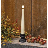 Ivory Realistic Flame LED Timer Taper - The Fox Decor