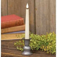 Ivory Realistic Flame LED Timer Taper - The Fox Decor