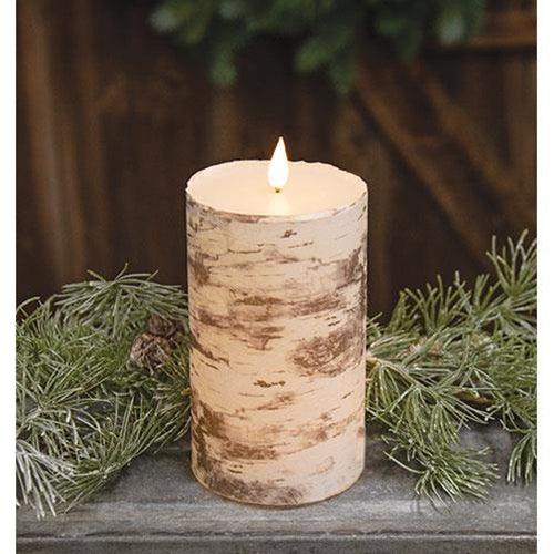 Birch Look LED Timer Votive 2 x 3 - The Fox Decor