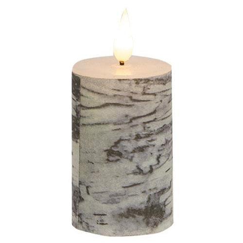 Birch Look LED Timer Votive 2 x 3 - The Fox Decor