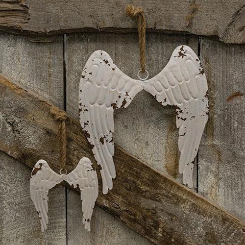 Shabby Chic Hanging Angel Wings Small – The Fox Decor