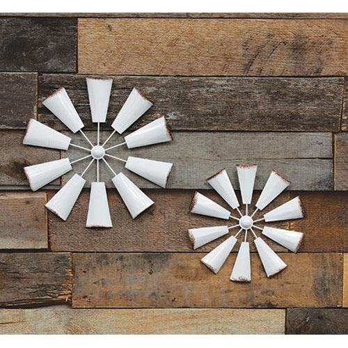 Shabby Chic Metal Hanging Windmill 1025 - The Fox Decor