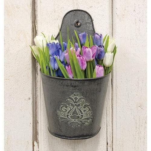 Galvanized Metal Wall Pocket 11 - The Fox Decor