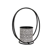 2 Set Boho Planters on Oval Stands - The Fox Decor