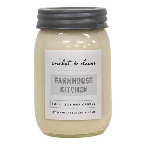 Farmhouse Kitchen Jar Candle 12oz - The Fox Decor