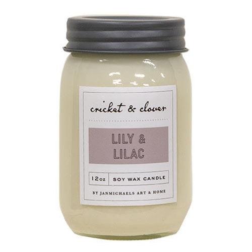 Lily & Lilac Jar Candle 12oz - The Fox Decor