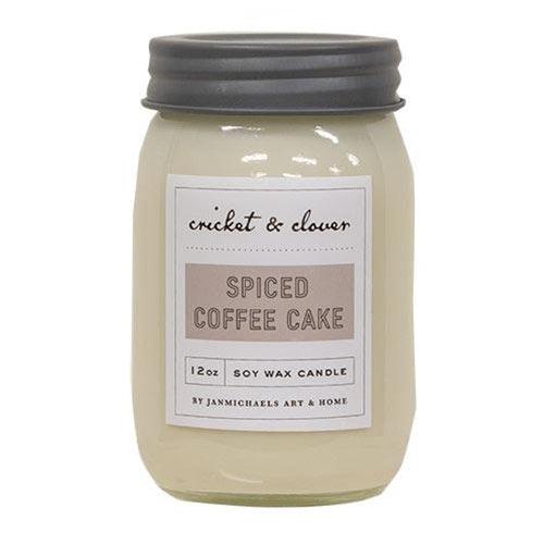 Spiced Coffee Cake Jar Candle 12oz - The Fox Decor