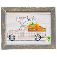 Thumbnail for Happy Fall Framed Print Gray Frame