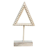 Shabby Chic Beaded Christmas Tree on Base 10 - The Fox Decor
