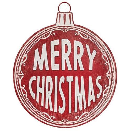 Merry Christmas Ornament Wood Sign - The Fox Decor