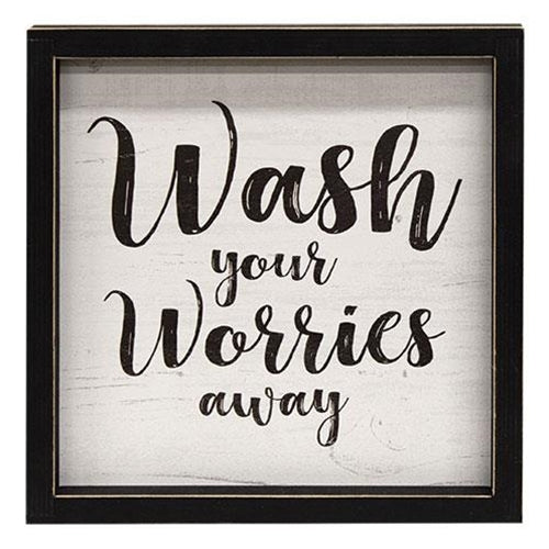 Wash Your Worries Away Framed Print