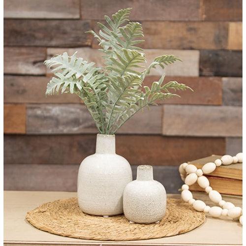 Large White Narrow Neck Porcelain Jar - The Fox Decor